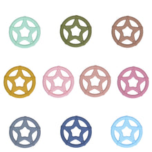 Lade das Bild in den Galerie-Viewer, Beißring Greifring Greifling mit Namen Baby Geschenk Taufe Rassel altrosa