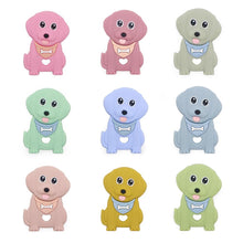 Lade das Bild in den Galerie-Viewer, Beißring Greifring Greifling mit Namen Mädchen Fuchs Silikon rosa grau