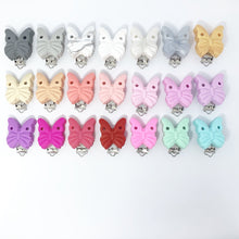 Charger l'image dans la galerie, Schnullerkette mit Namen Silikon Mädchen kupfer apricot