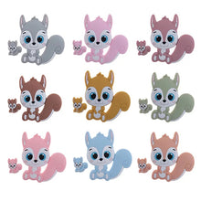 Lade das Bild in den Galerie-Viewer, Schnullerkette mit Namen Set Mädchen Herz altrosa Holz Silikon