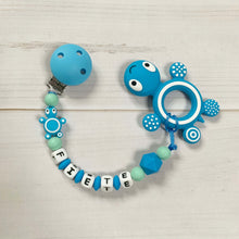 Carica l'immagine nel visualizzatore di Gallery, Beißkette mit Namen Silikon