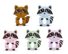 Lade das Bild in den Galerie-Viewer, Schnullerkette mit Namen Set Silikon Junge Bär