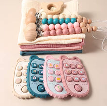 Charger l&#39;image dans la galerie, Baby Geschenkset Schnullerkette Beißring Holzschild zur Geburt Holz Silikon nur ohne Namen möglich
