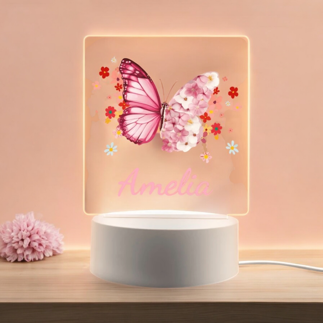 Nachtlicht Lampe mit Namen Baby Kinderzimmer personalisiert Mädchen