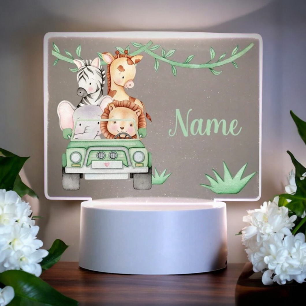 Nachtlampe Nachtlicht Lampe personalisiert mit Namen Baby Kinderzimmer Junge