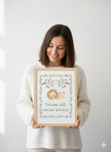 Load image into Gallery viewer, Poster Set für Kinderzimmer Wanddeko Löwe Deko Baby personalisiert Geschenk zur Geburt
