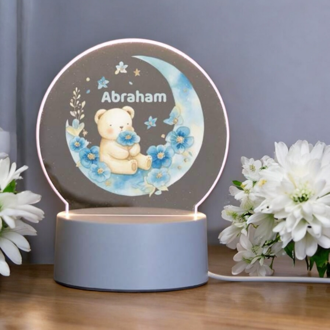 Personalisierte Nachtlampe Nachtlicht Lampe mit Namen Baby Kinderzimmer