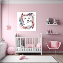 Afbeelding in Gallery-weergave laden, Geburtsbild mit Namen Baby personalisiertes Bild
