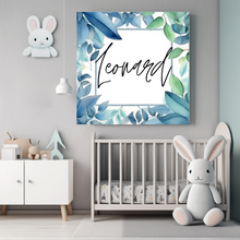 Afbeelding in Gallery-weergave laden, Personalisiertes Kinderzimmer Bild mit Namen Baby Junge

